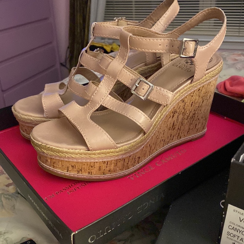Vince Camino Wedges NUDE